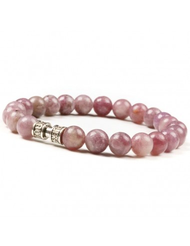 Bracelet lépidolite 8mm - LE CHARMEUR pas cher 