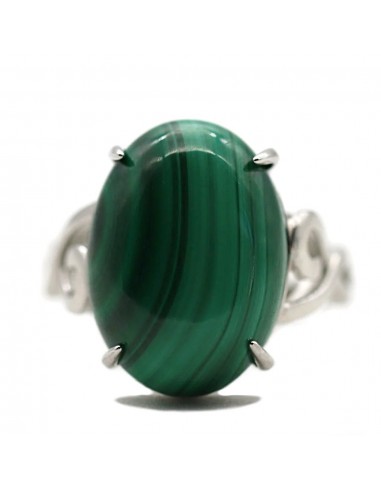 Bague Stella - Malachite & argent 925 votre