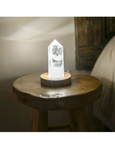 Lampe en Cristal de roche livraison gratuite