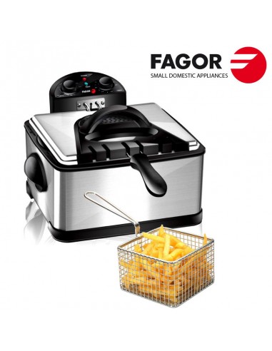 Friteuse professionnelle Fagor 3 paniers 2000W - Livraison offerte Paris Déstockage Promo