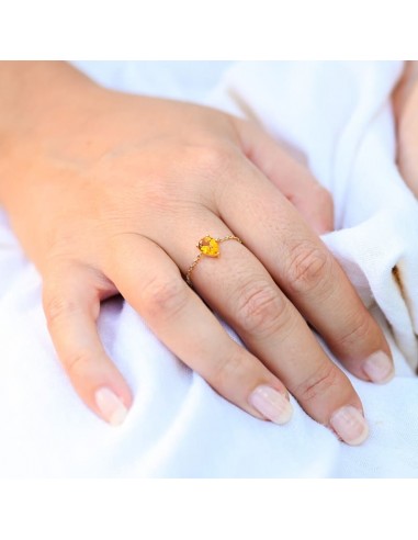 Bague Citrine pas cher 