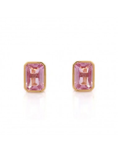 Boucles d'oreilles Saphir Rose des créatures d'habitude