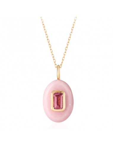 Collier Opale Rose et Tourmaline s'inspire de l'anatomie humaine