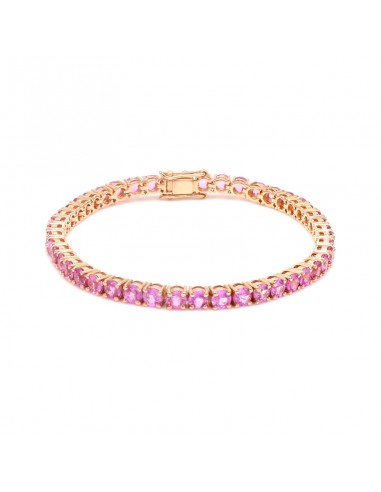 Bracelet Tennis Saphir Rose en ligne des produits 