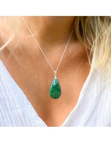 Pendentif Malachite en linge